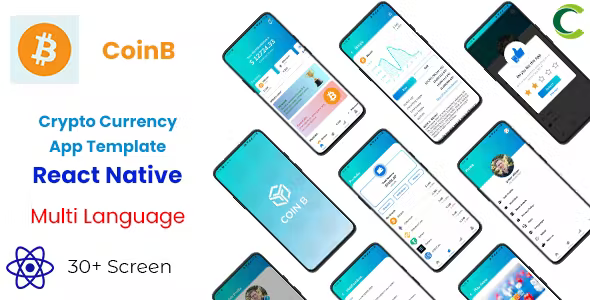 Crypto Currency Trading Android App Template + iOS App Template - React Native - CoinB