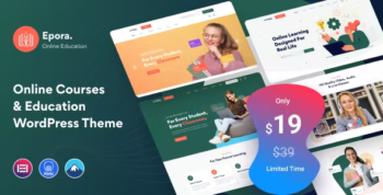 Epora - Online Courses & Education WordPress Theme