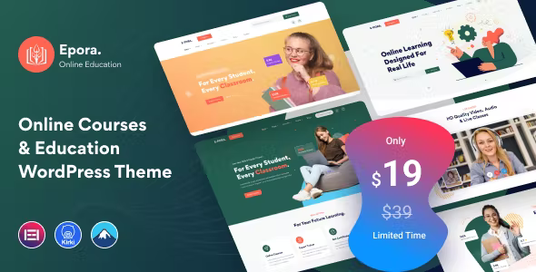 Epora - Online Courses & Education WordPress Theme