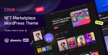 Ethrik - Creative & NFT Affiliate WordPress Theme