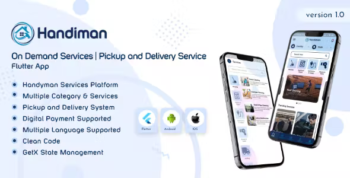 Handiman - On Demand Services - Pickup and Delivery Services App