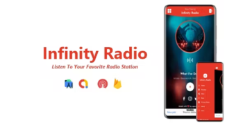 Infinity Radio - Single Station Radio App - ADMOB, ONESIGNAL, FIREBASE