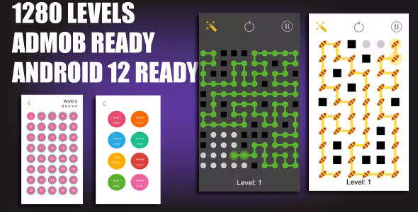 One Way Puzzle Deluxe Complete Unity Project (1280 Levels)