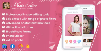 PhotoArt PhotoEditor - Glitter Effect, Frame and Filter - Android 12 Support