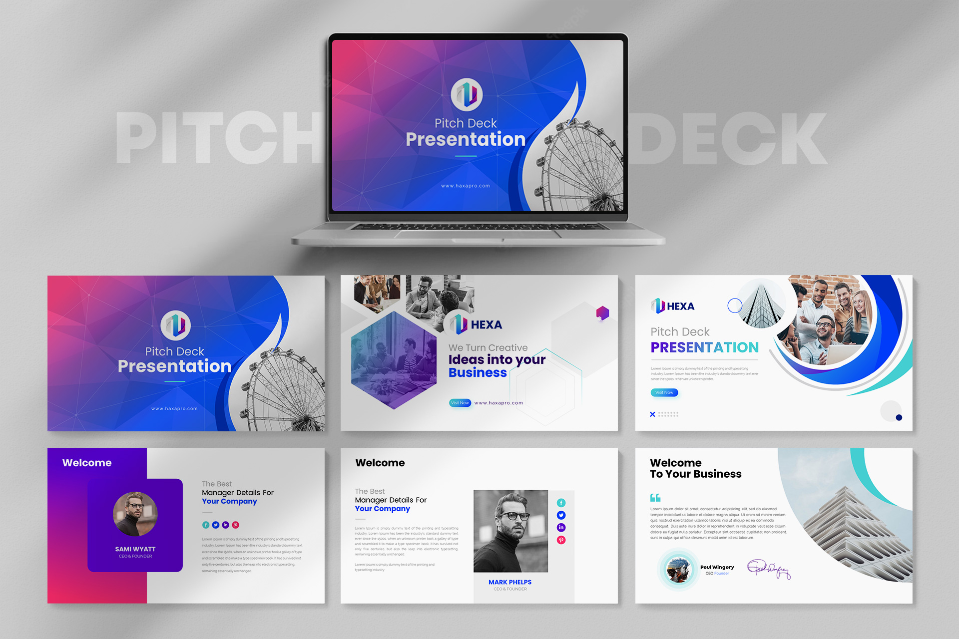 Pitch Deck PowerPoint Presentation Template