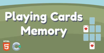 Playing Cards Memory - HTML5 Game (Construct 3)