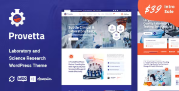 Provetta – Laboratory & Science Research WordPress Theme