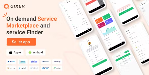 Qixer - Multi-Vendor On demand Service Marketplace Seller App