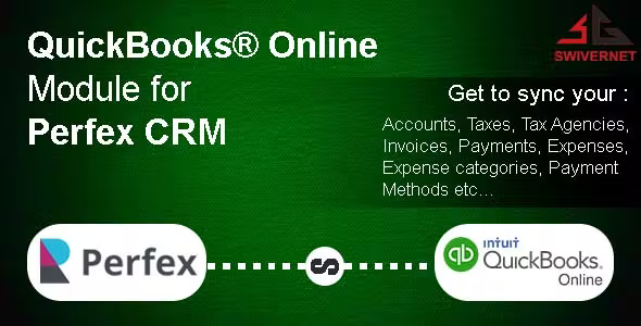 QuickBooks® Online Module for Perfex CRM - Real Time and Scheduled Synchronization