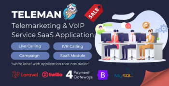 Teleman - Telemarketing & VoIP Service SaaS Application