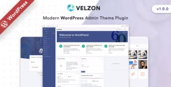Velzon - Modern WordPress Admin Theme Plugin