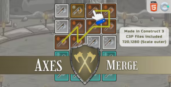 Axes Merge - HTML5 Match game