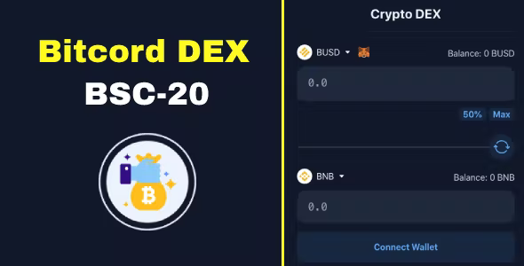 Bitcord DEX - Cryptocurrency BEP-20 Exchange / Swap