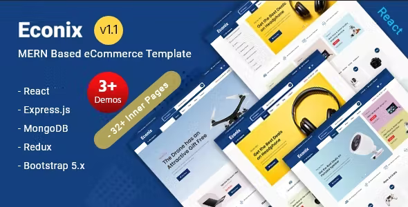Econix - Multi-Purpose eCommerce Template with MERN Stack