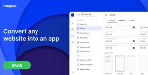 Flangapp PRO - SAAS Online app builder from website