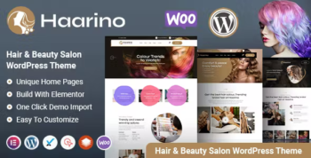 Haarino - Hair Beauty & Makeup Salon WordPress Theme