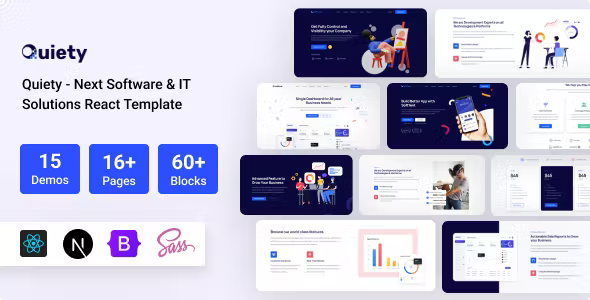 Quiety – Nextjs Software & IT Solutions Template