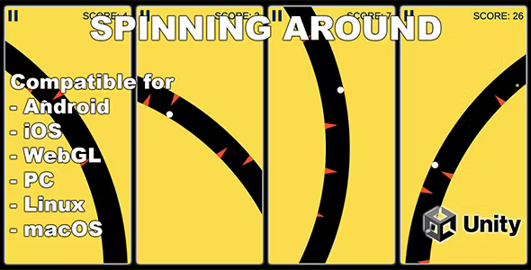 Spinning Around - (Unity Game) Hyper Casual Game For Android And iOS