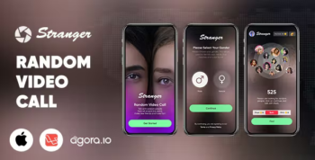 Stranger - Random Video Call with people - Gender Match - In-app purchase - Agora - iOS - Laravel