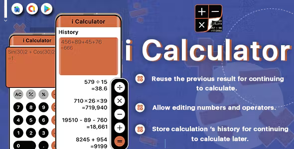 iCalculator - Calculator iOS 15 - iOS Style Calculator - iPhone Calculator - Minimal Calculator