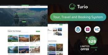 Turio - Tour and Travel WordPress Theme Tourism Agency
