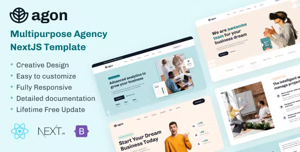 Agon - Multipurpose Agency NextJS Template