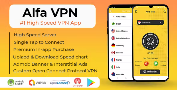 Alfa VPN - Unlimited High Speed VPN Android