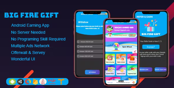Big Fire Gift v1.0 - Best Android Earning App