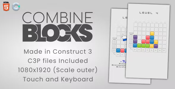 Combine Blocks - HTML5 Casual game