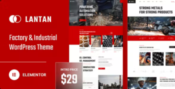 Lantan - Factory & Industrial WordPress Theme