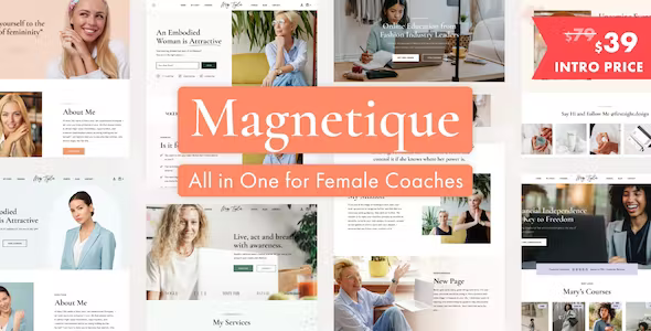 Magnetique - Coaching Online Courses WordPress