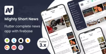 MightyShort News - Flutter News app with firebase backend - Admin panel - News App
