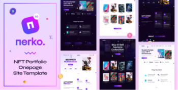 Nerko - NFT Portfolio Onepage Template