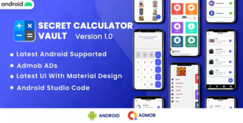 Secret Calculator Vault - Hide Photo & Lock Videos | Android Code | Admob Ads | 5.0