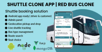 Shuttle Clone App - Redbus Clone Android App With Admin Panel