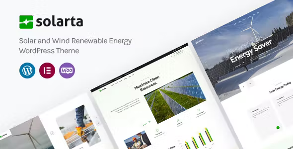 Solarta - Solar and Renewable Energy WordPress Theme + RTL