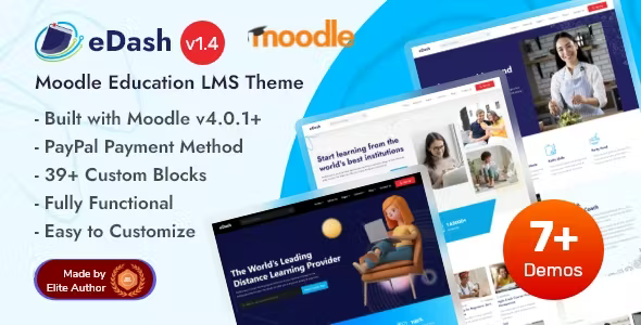 eDash - Moodle 4+ Education LMS Theme