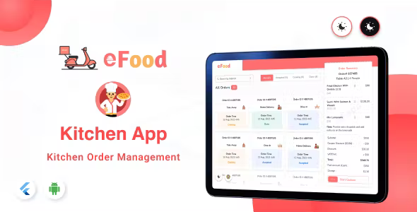 eFood - Kitchen/Chef App