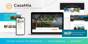 CasaMia - Property Rental Real Estate WordPress Theme