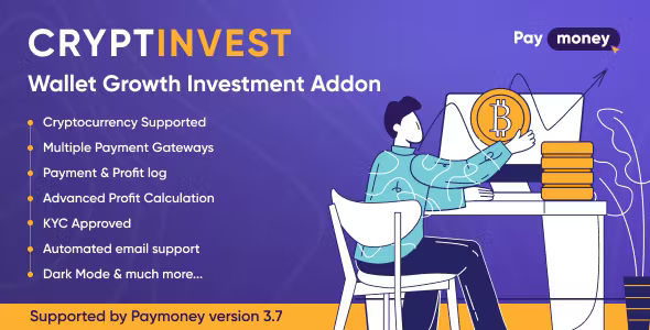 CryptInvest - Wallet Growth Investment Addon PayMoney