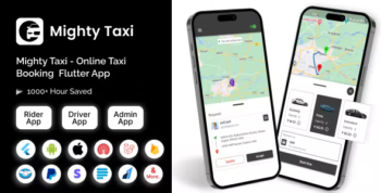 Taxi - Flutter Online Taxi Booking Full Solution with Bidding | User | Driver | Admin Laravel Panel