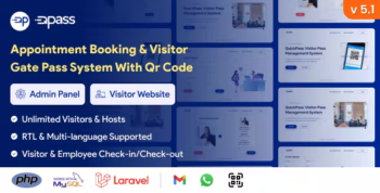 QuickPass - Appointment Booking & Visitor Gate Pass System With Qr Code