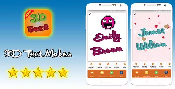 3D Text Maker - 3D Text On Pictures Android
