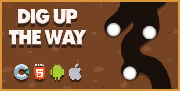 Dig Up The Way - Construct 3 - .c3p - HTML5 - Full Game