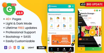 Grofar - Online Grocery Supermarket HTML Mobile Template