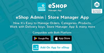 eShop - Ecommerce Admin / Store Manager app