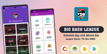 Big Bash League Schedule App - KFC BBL 23-2024 | Cricket Live Score | Android App