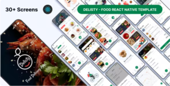 Delisty - Food React Native Template - CLI 0.70.6