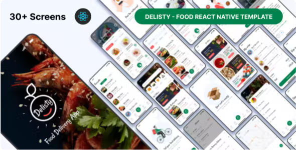 Delisty - Food React Native Template - CLI 0.70.6