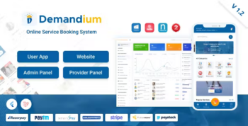 Demandium - Multi Provider On Demand, Handyman, Home service App with admin panel